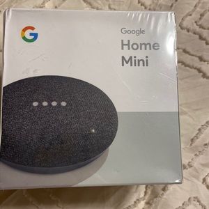 New in box google home mini charcoal grey